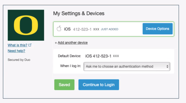 Click Continue to Login