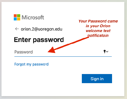 Enter your password